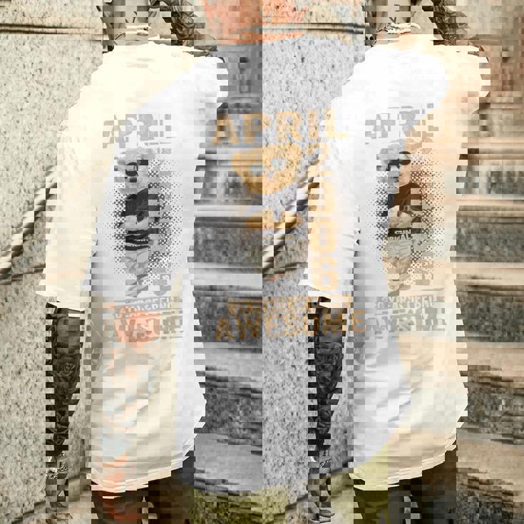 On Back 2006年4月 20歳の誕生日 20歳 テディベア メンズTシャツ バックプリント 彼への贈り物