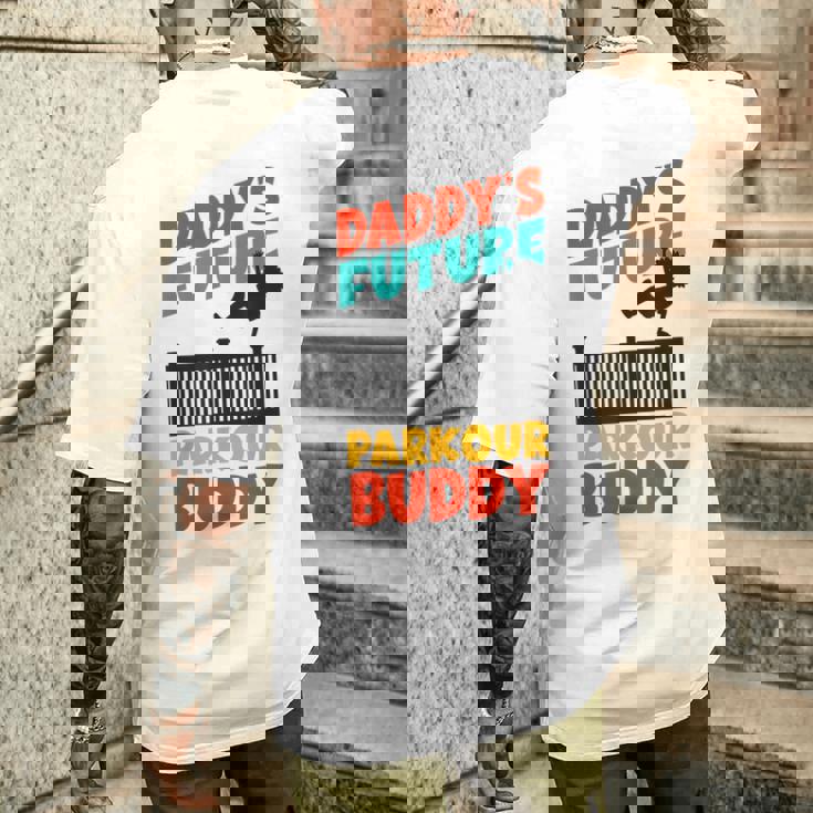 Parkour フリーランニング トレーサー キッズ Daddys フューチャー パルクール メンズTシャツ バックプリント 彼への贈り物