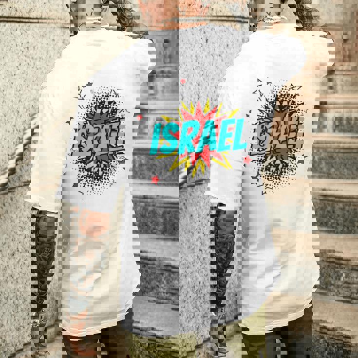 Personalized Name Comic Pop Art Superhero Israel Tank Top Men's Back Print T-Shirt Gifts for Him Personalized Name Comic Pop Art Superhero Israel Tank Top Men's Back Print T-Shirt Gifts for Him