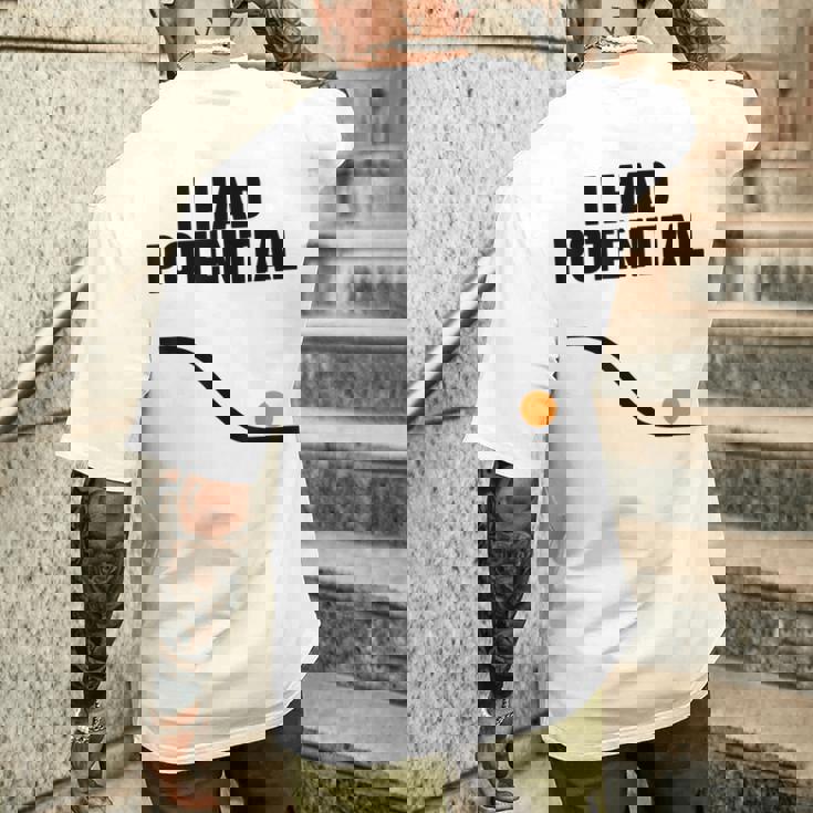 Physics I Had Potential メンズTシャツ バックプリント 彼への贈り物