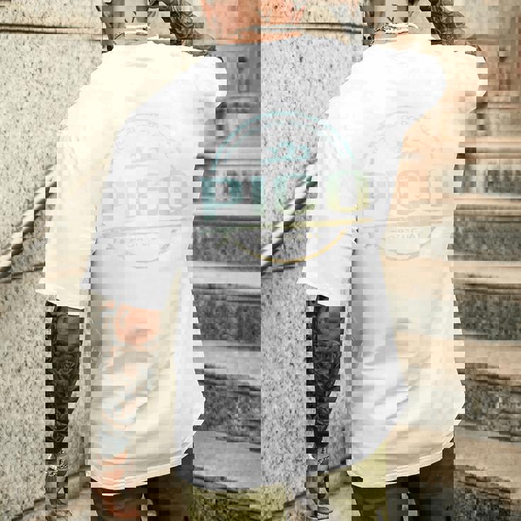 Pico Portugal レトロ ピコ ポルトガル ヴィンテージ サーフ メンズTシャツ バックプリント 彼への贈り物