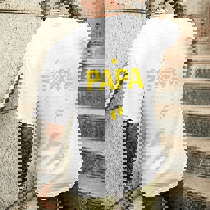 メンズ Promoted To Papa Est 2027Oon To Be Dad メンズTシャツ バックプリント 彼への贈り物