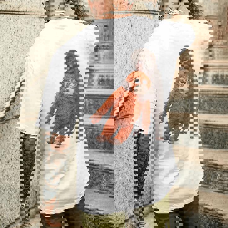 Punch The Monkey Meme X Ape Cute Punch Monkey Baby Meme メンズTシャツ バックプリント 彼への贈り物