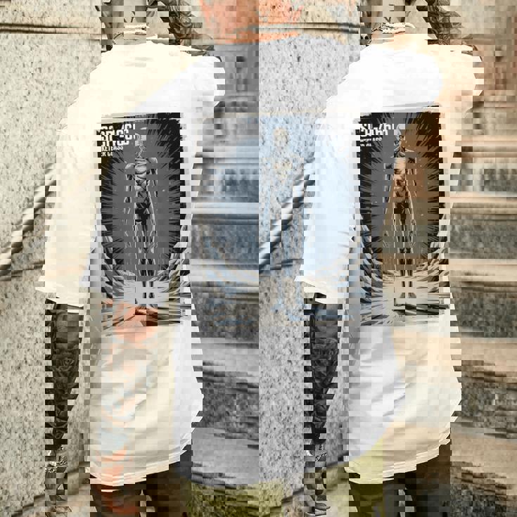 Scp-4666 ケター級ホラー伝承cp財団 メンズTシャツ バックプリント 彼への贈り物