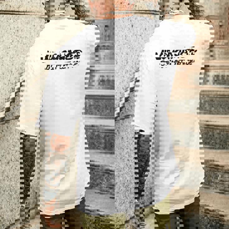 Undiagnosed But I'm Prettyure ブラックフォント メンズTシャツ バックプリント 彼への贈り物