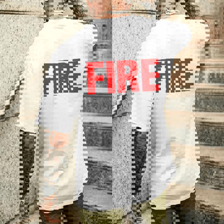 Wildland Hotshot Crew Fire Rescue Department 消防士 メンズTシャツ バックプリント 彼への贈り物