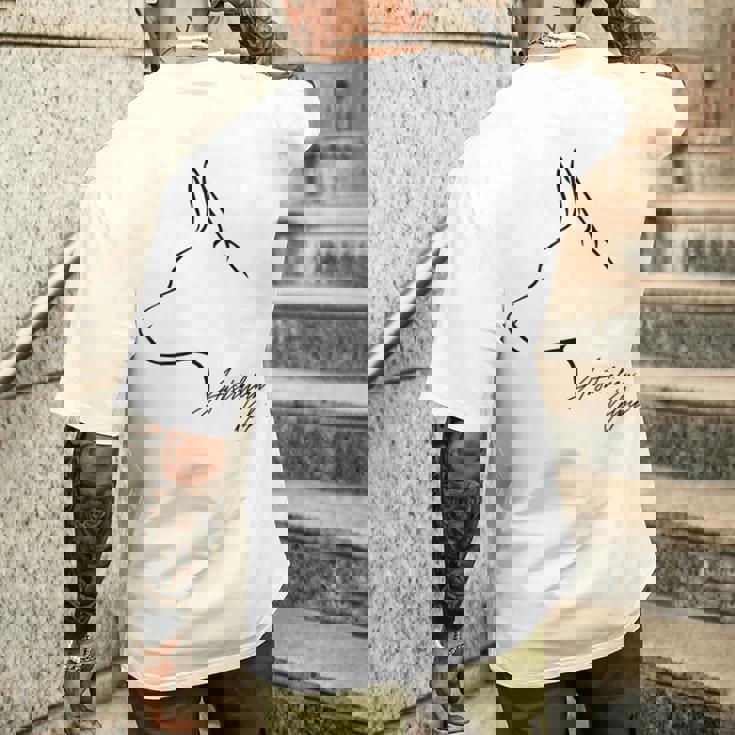 Wilsigns オーストラリアンケルピー インプロファイルドッグギフト メンズTシャツ バックプリント 彼への贈り物