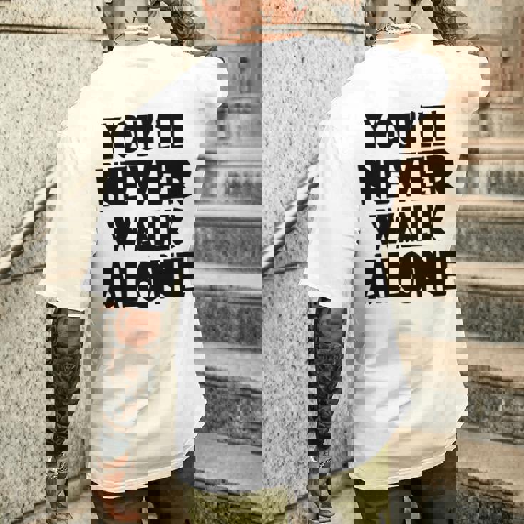 You'll Never Walk Alone 長袖tシャツ メンズTシャツ バックプリント 彼への贈り物