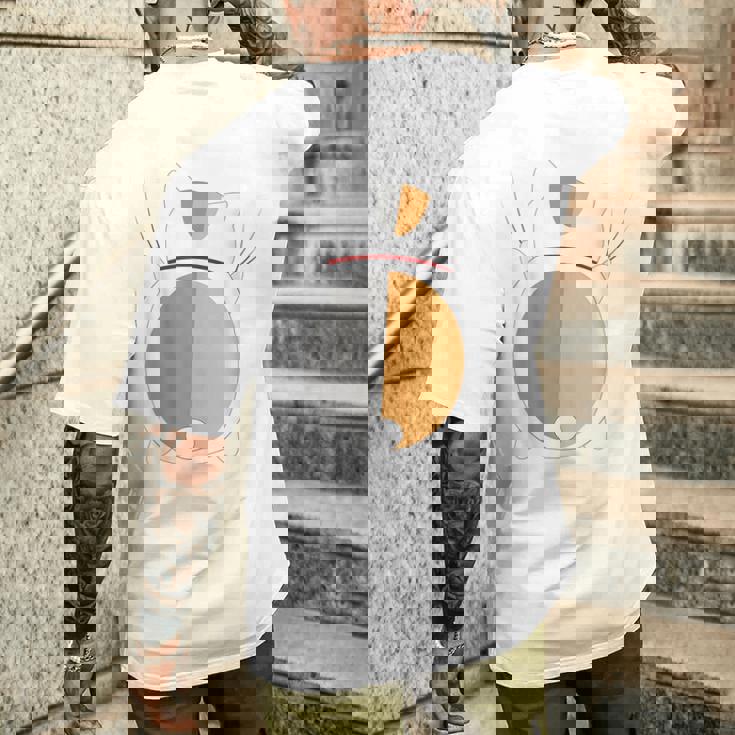 おもしろ猫ニャンコ先生 メンズTシャツ バックプリント 彼への贈り物