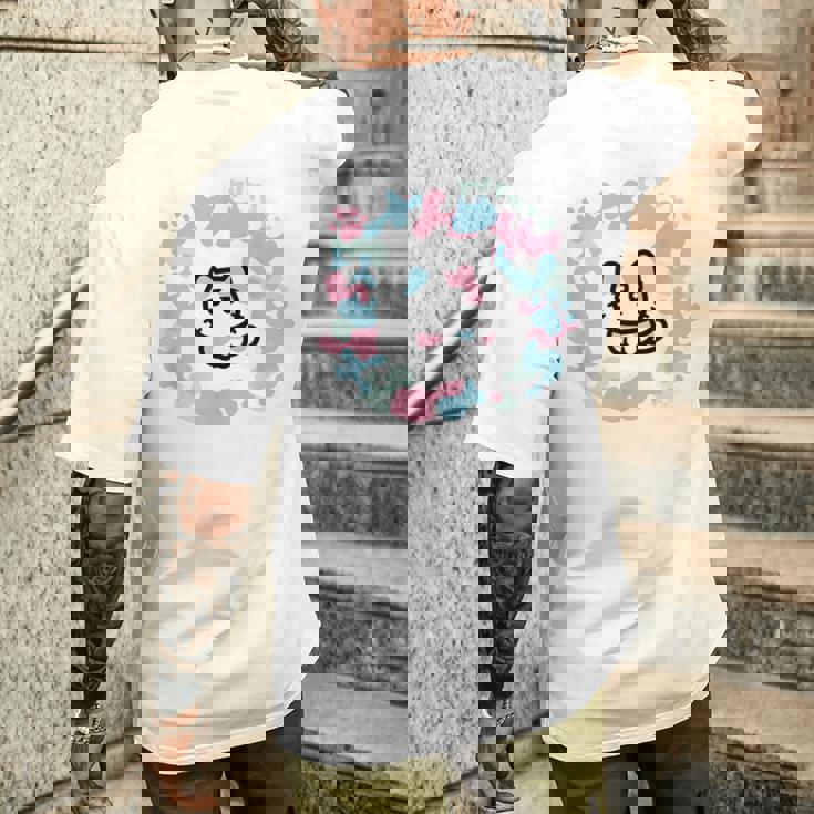 びーえするるる【Bsテレ東公式】カモフラージュ柄tシャツ（ホワイト） メンズTシャツ バックプリント 彼への贈り物