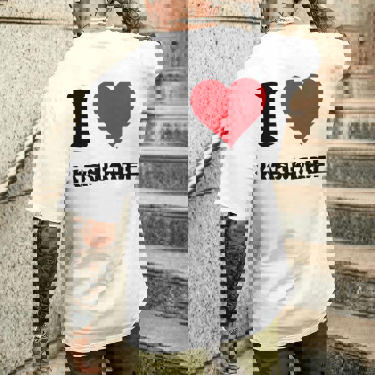 アイハート 春日部ジャパンラブ 日本土産 メンズTシャツ バックプリント 彼への贈り物