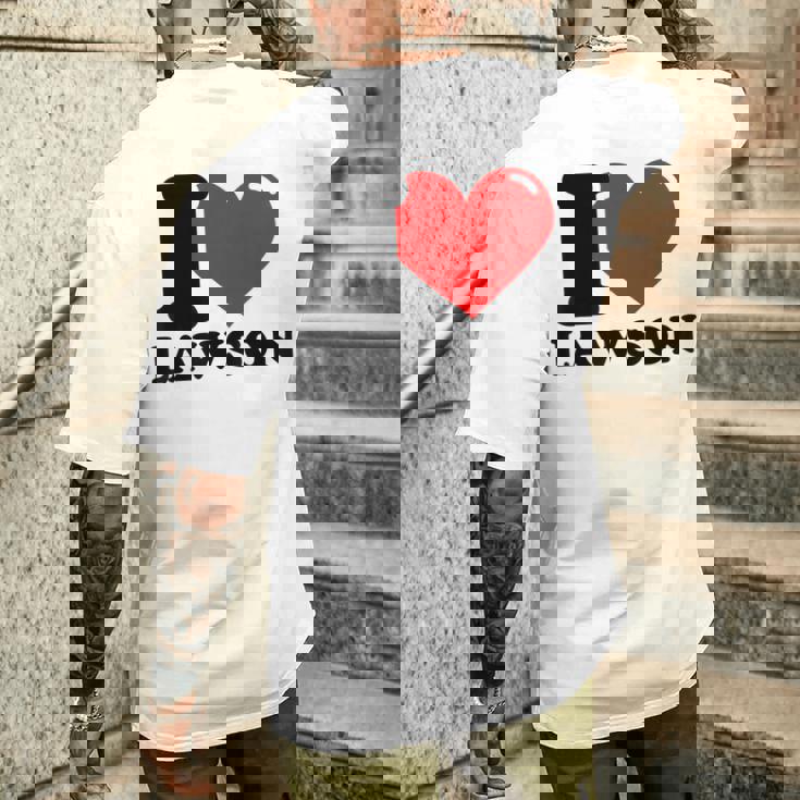 アイ・ラブ・ローソン メンズTシャツ バックプリント 彼への贈り物