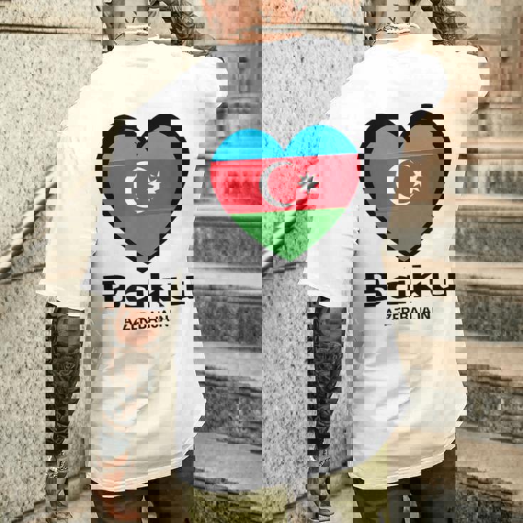 アゼルバイジャン バクー メンズTシャツ バックプリント 彼への贈り物