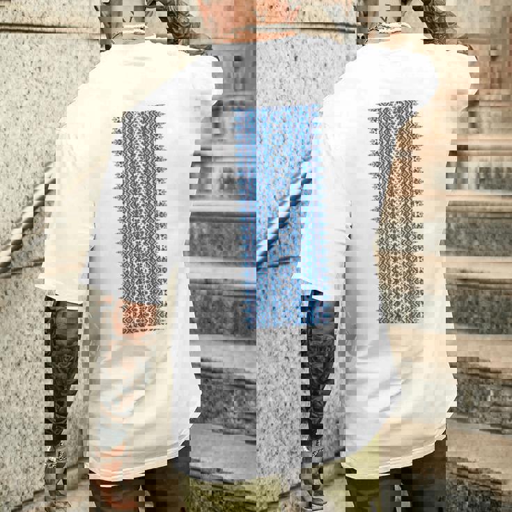 ウクライナ刺繍yshyvanka プリント 民族風オーナメント メンズTシャツ バックプリント 彼への贈り物