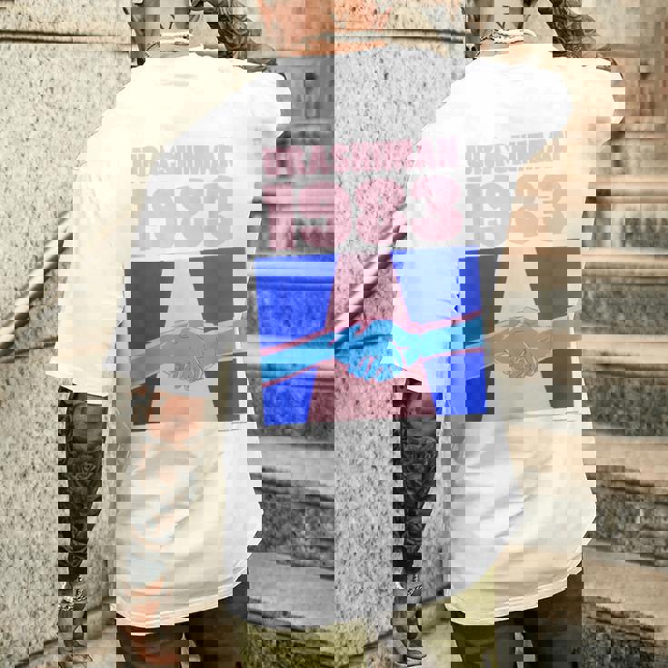 ウラシマン D メンズTシャツ バックプリント 彼への贈り物