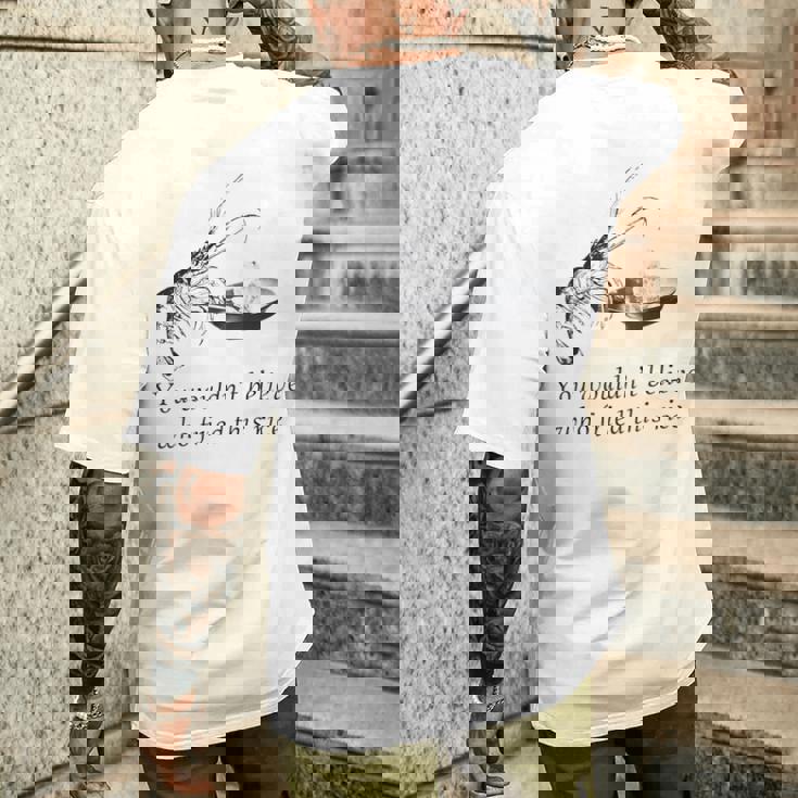 エビチャーハン ヘビー 面白い メンズTシャツ バックプリント 彼への贈り物