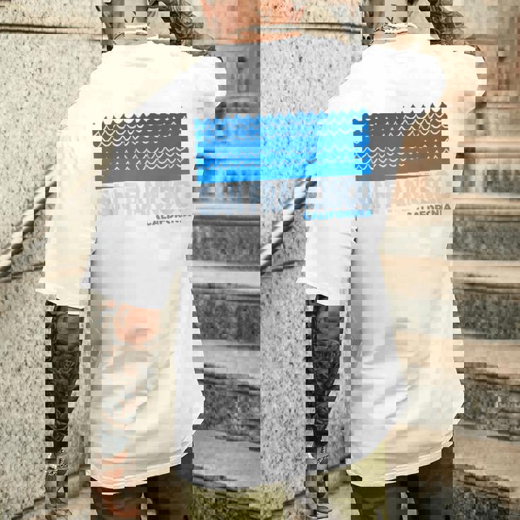 カリフォルニア州サンフランシスコ サンフランシスコ カリフォルニア アクアティック メンズTシャツ バックプリント 彼への贈り物