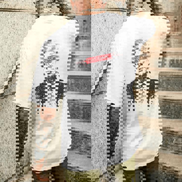 カルト指導者 反トランプ 反大統領 ドナルド・トランプ メンズTシャツ バックプリント 彼への贈り物