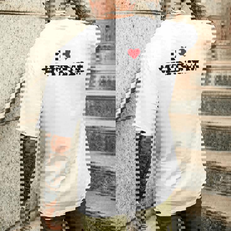 カントリーハートプライド-ファニーアイラブベトナム メンズTシャツ バックプリント 彼への贈り物