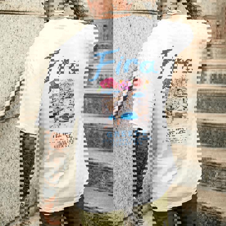 ギリシャ フィラ Thera ヴィンテージ ギリシャ メンズTシャツ バックプリント 彼への贈り物