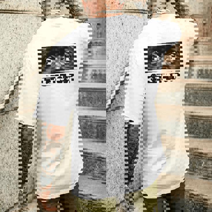 ゲット・アウト・アイズ メンズTシャツ バックプリント 彼への贈り物