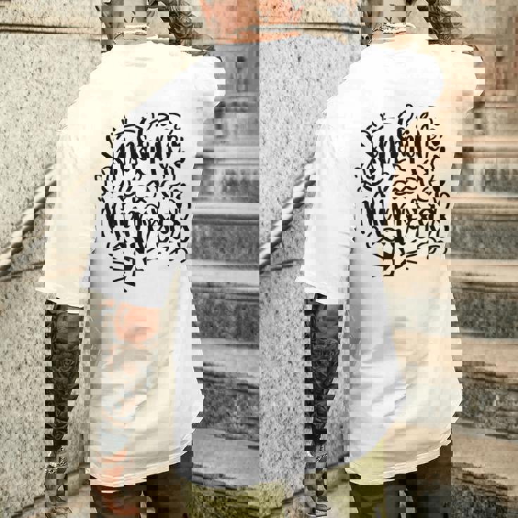 サンシャインアンドミモザビーチサマー メンズTシャツ バックプリント 彼への贈り物