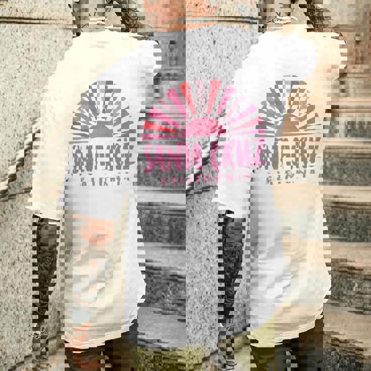 サンタクルーズ カリフォルニアサンライズ カリフォルニア州サンタクルーズ 長袖tシャツ メンズTシャツ バックプリント 彼への贈り物