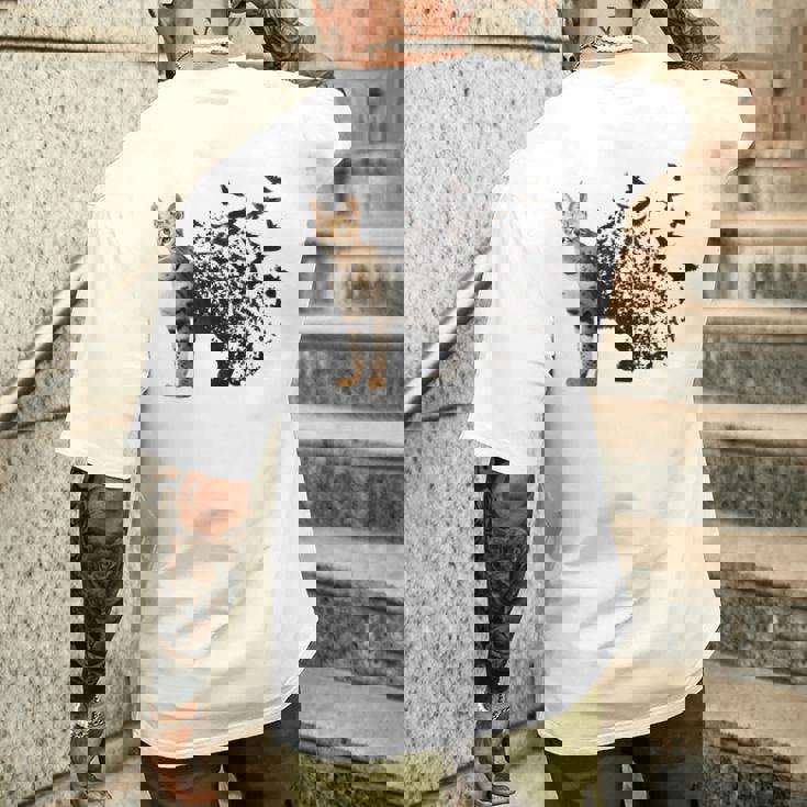 サーバルキャット 長袖tシャツ メンズTシャツ バックプリント 彼への贈り物