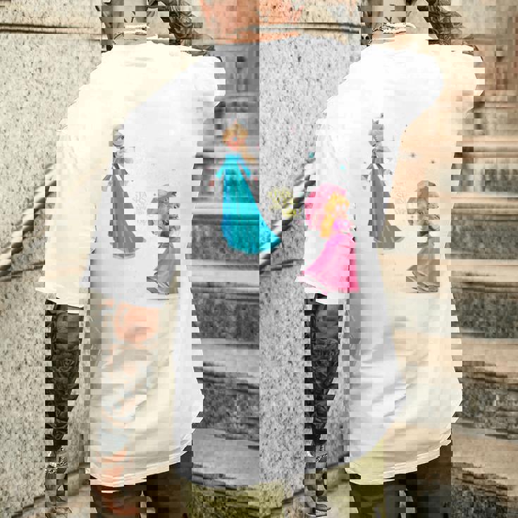 ザ・スーパーマリオギャラクシー・ムービーtarry Princess Duo メンズTシャツ バックプリント 彼への贈り物