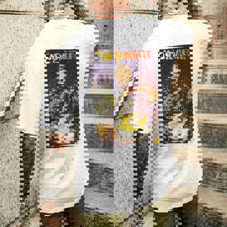 シド・バレットライブ写真 メンズTシャツ バックプリント 彼への贈り物