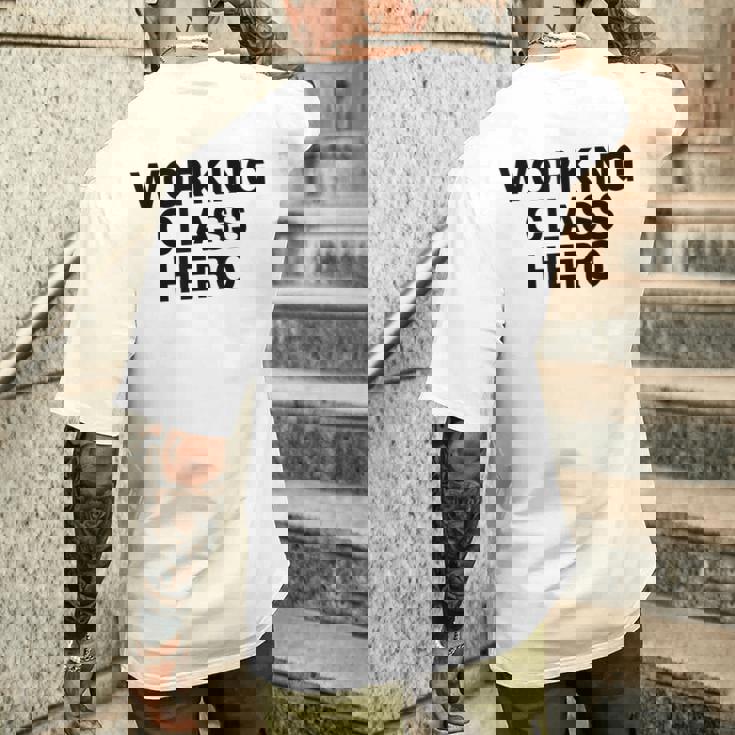 ジョン・ロック平和活動家が着用したワーキングクラスヒーロー。 メンズTシャツ バックプリント 彼への贈り物