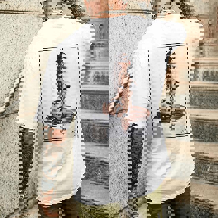 セクシーガールグラフィックtシャツ バッドキティ ピンナップ バックプリント メンズTシャツ バックプリント 彼への贈り物