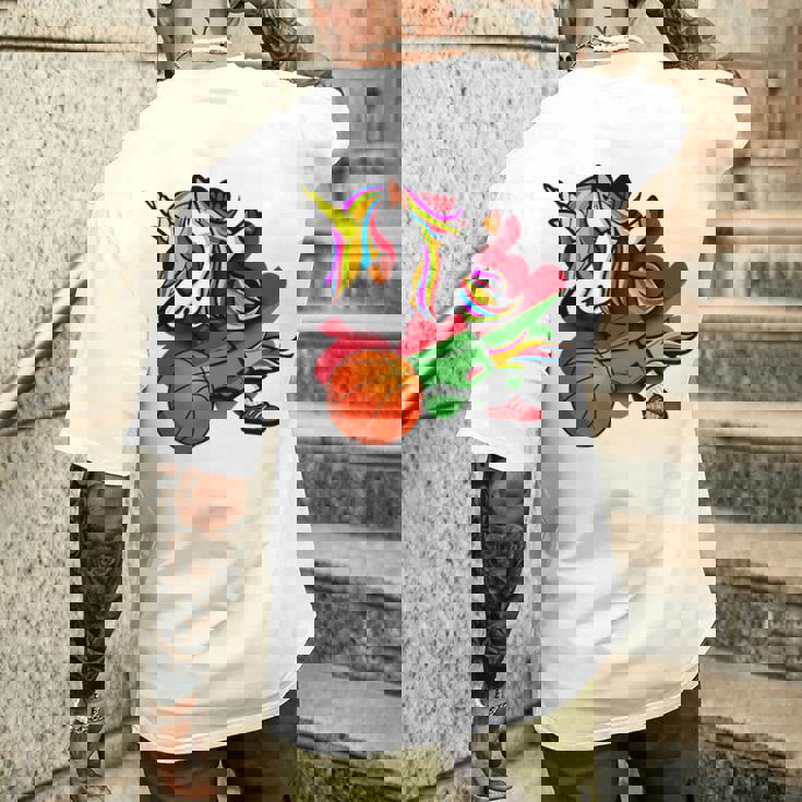 ダビングユニコーン マラウイ バスケットボールファンジャージー マラウイ国旗 メンズTシャツ バックプリント 彼への贈り物