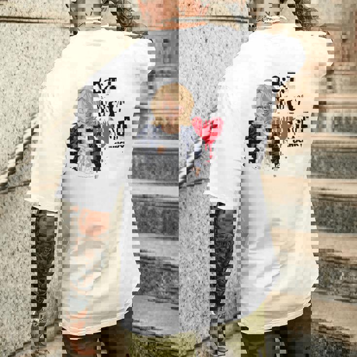 チャッキー・ティファニー・イート・ユア・ハート・アウト・バレンタイン 長袖tシャツ メンズTシャツ バックプリント 彼への贈り物