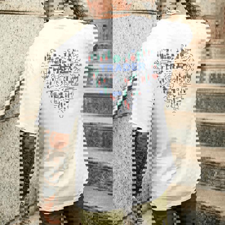 トレーダーハート I Love Cryptocurrencyトレーディング 暗号トレーダー メンズTシャツ バックプリント 彼への贈り物