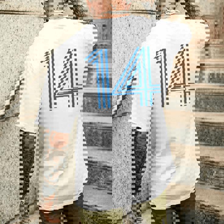 ナンバー14 シャツ レトロユニフォーム ヨーロッパスタイル バックプリントジャージ メンズTシャツ バックプリント 彼への贈り物