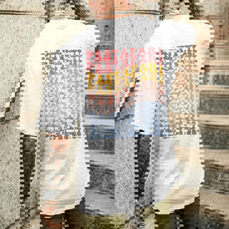 パスタファリ フライングスパゲッティモンスター Fsm グルービー メンズTシャツ バックプリント 彼への贈り物