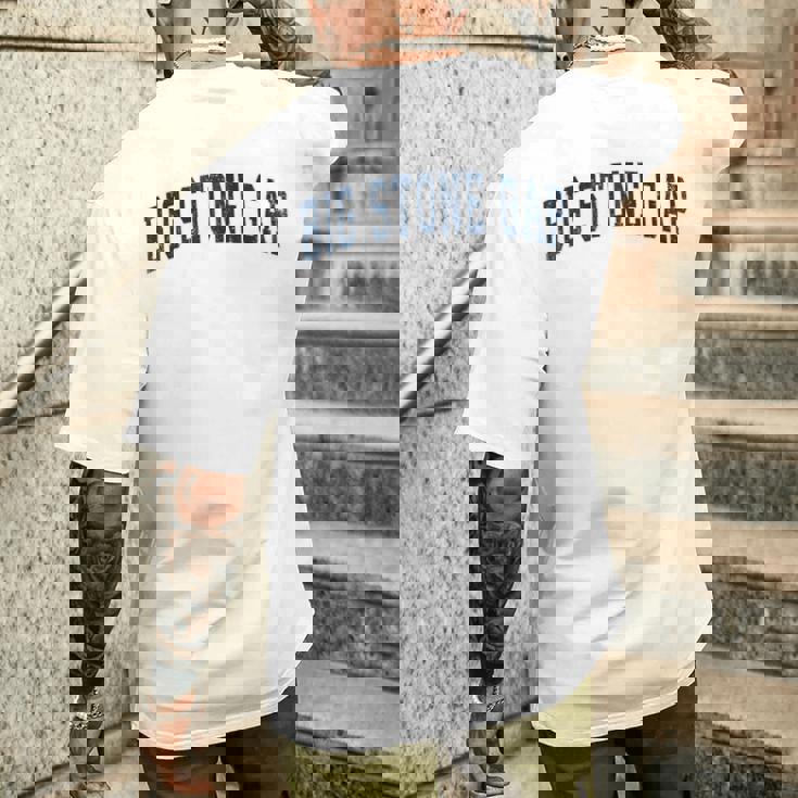 ビッグストーンギャップ バージニアva ヴィンテージ スポーツデザイン ネイビーデザイン メンズTシャツ バックプリント 彼への贈り物