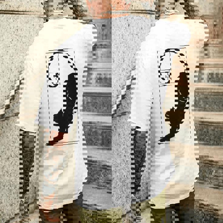 フィボナッチキャット 黄金比プリント メンズTシャツ バックプリント 彼への贈り物