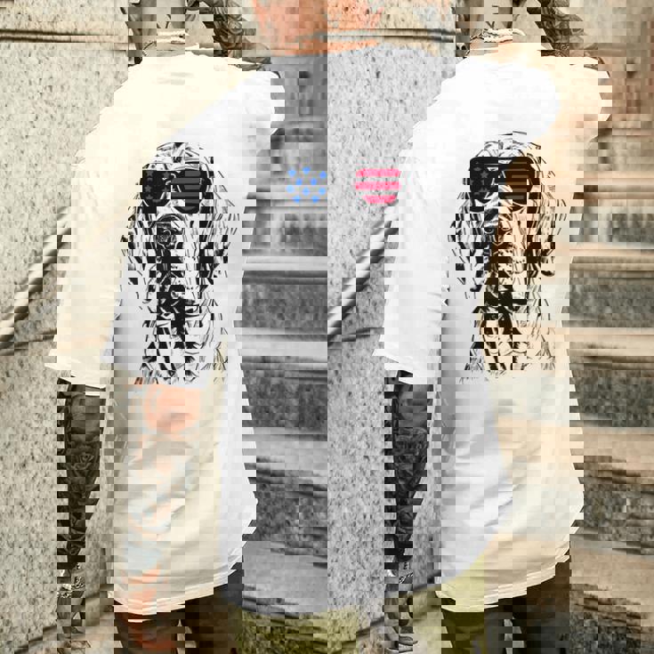 フィラ ブラジレイロ 犬 7月4日 アメリカ国旗 メンズTシャツ バックプリント 彼への贈り物