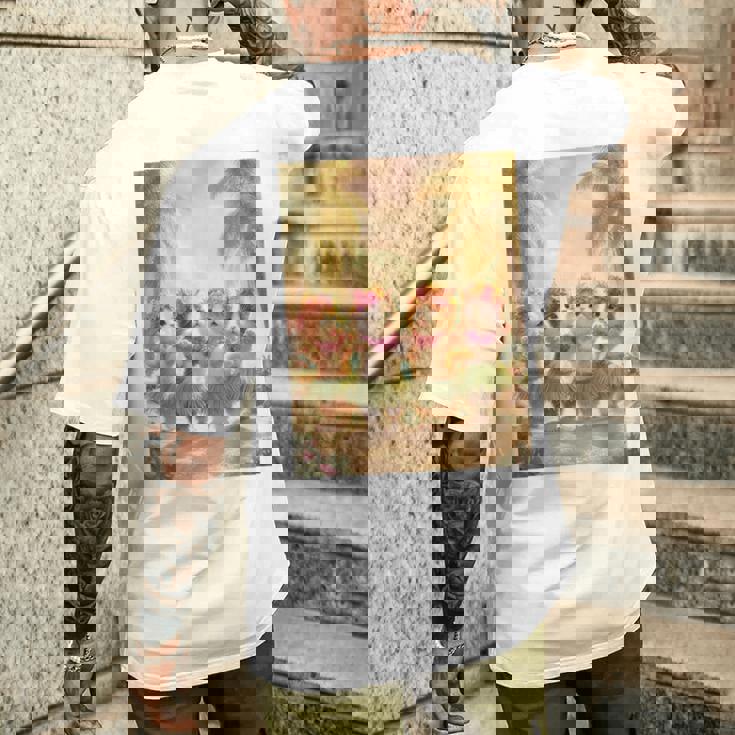 フラダンスキャット メンズTシャツ バックプリント 彼への贈り物