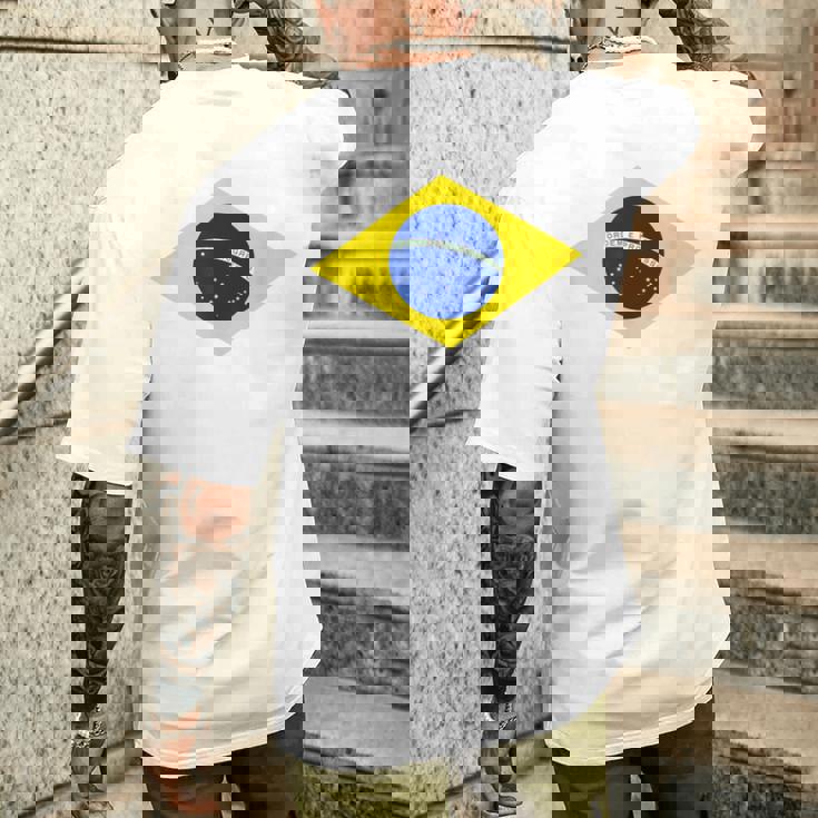 ブラジルの国旗ブラジル メンズTシャツ バックプリント 彼への贈り物