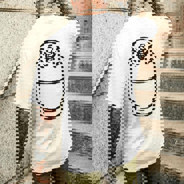 プロパンタンクコスチューム ハロウィン グリル クック グループコスチューム メンズTシャツ バックプリント 彼への贈り物