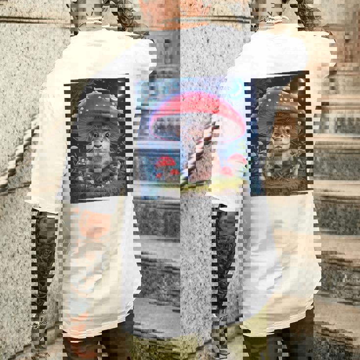 ラッコ コタコアキノコ グランジ 美的ラッコ メンズTシャツ バックプリント 彼への贈り物