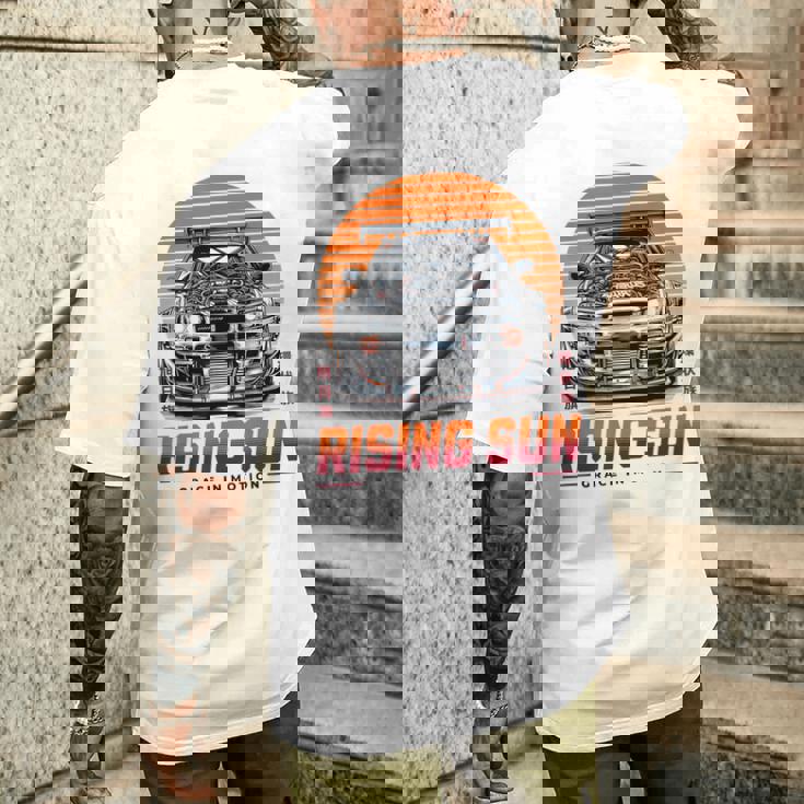 レトロ ヴィンテージ ジャパニーズjdm 東京ジャパン ドリフトレーシング サンカー メンズTシャツ バックプリント 彼への贈り物