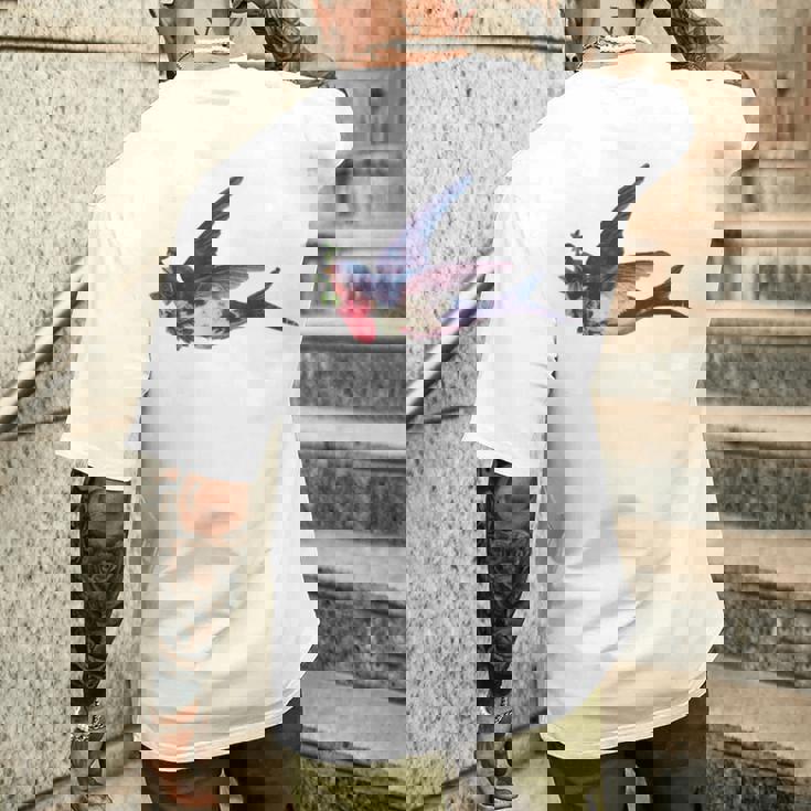 レトロ レディース ヴィンテージ メンズ ツバメ タトゥー デザイン メンズTシャツ バックプリント 彼への贈り物