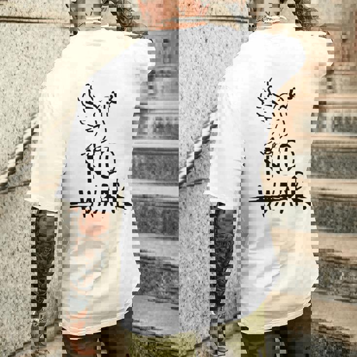 不戦の鳩 世界平和の象徴 ホープ・ハーモニー・フェスティバル No War Dove Of Wolrd Peace 長袖tシャツ メンズTシャツ バックプリント 彼への贈り物