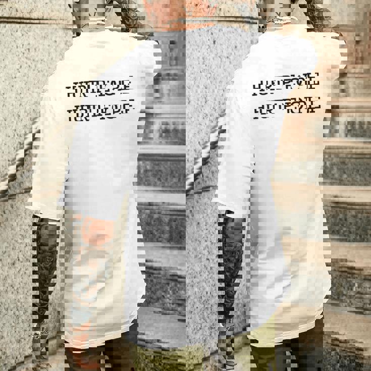 人を傷つける メンズTシャツ バックプリント 彼への贈り物