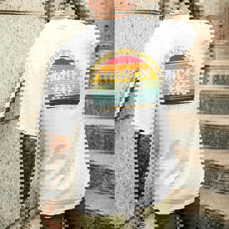 伝説は1992年3月に誕生した 34歳の誕生日 メンズTシャツ バックプリント 彼への贈り物