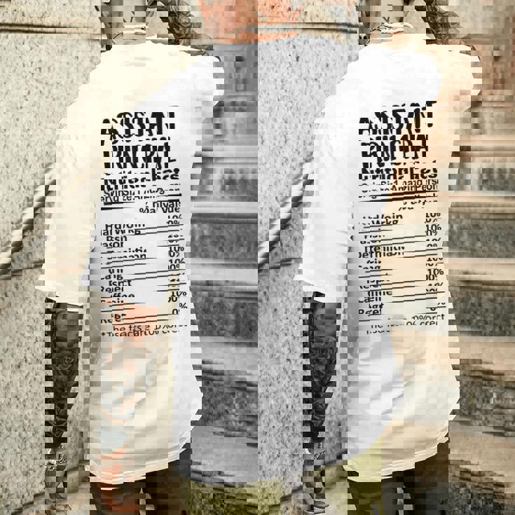 教頭栄養成分表おかしい メンズTシャツ バックプリント 彼への贈り物